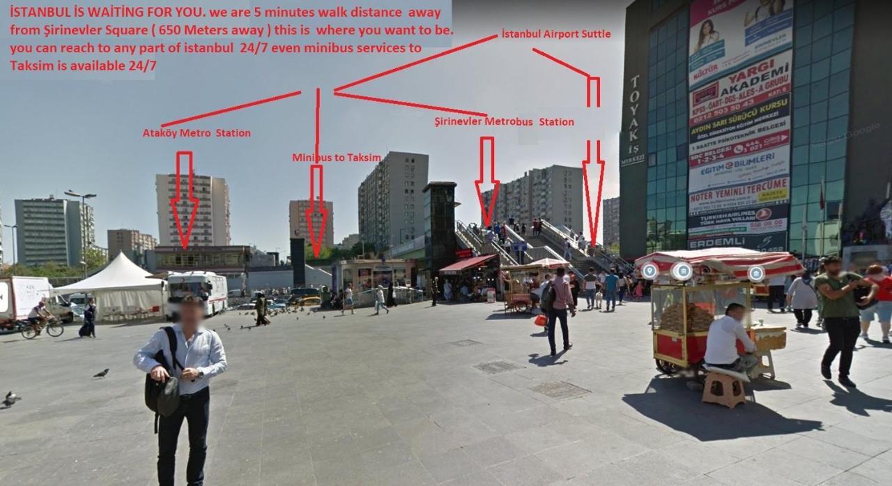 Feeling At Home In Istanbul Center 5 Minutes Walk To The Atakoey Metro Station & Metrobus Екстер'єр фото